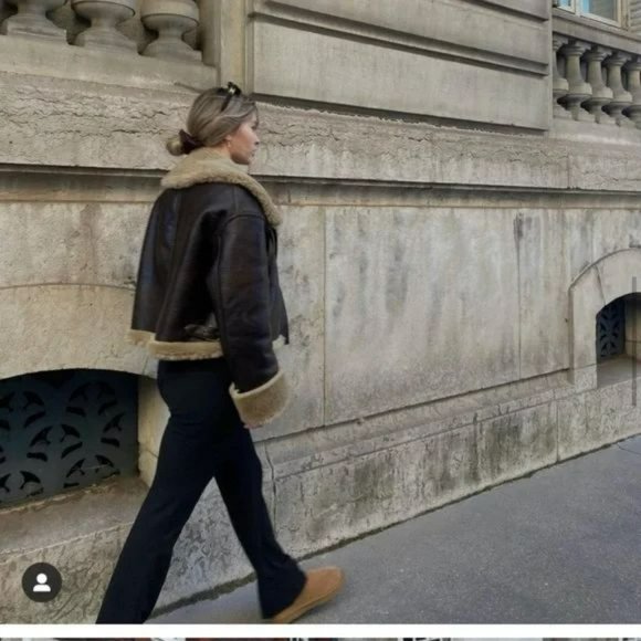 ZARA FAUX FUR DOUBLE FACED JACKET - Picture 11 of 13